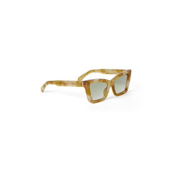 NWT Palm Angels Roseville Havana Yellow Gradient Green Sunglasses
